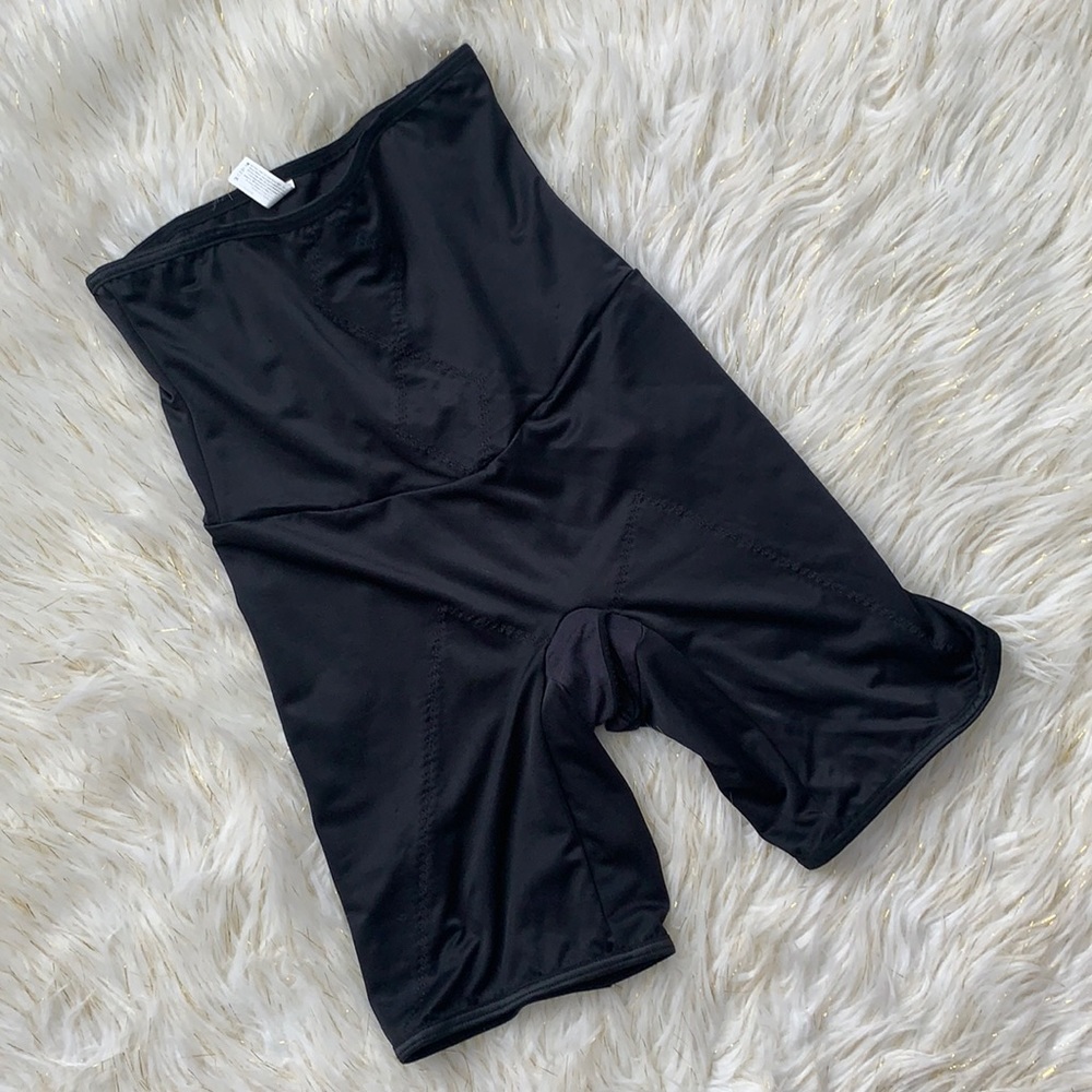 Flexees Black Minimizer Girdle Sz Large